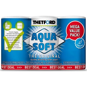 Aqua Soft toalettpapir 6 pk Mega Value Pack