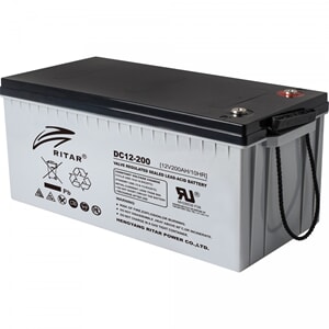 RITAR AGM DC12-200 Deep Cycle Batteri 12V 200AH